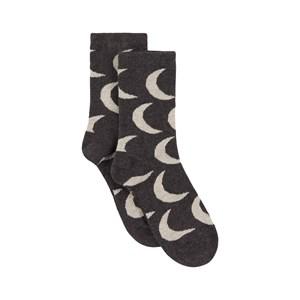 Kids - Bobo Choses Dark Gray Moon Printed Socks 23-25 (1-2 Years) - Underwear - 23-25 (1-2 Years) - Grey - Junge