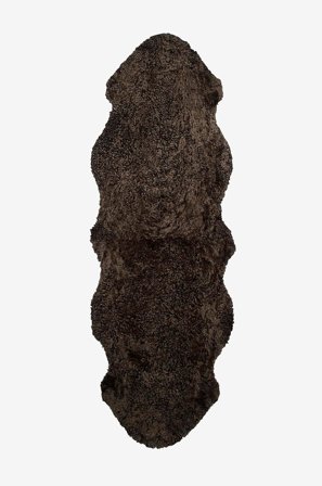 Skinnwille - Lampaantalja Curly Dubbelt - Ruskea - Taljat & nahkamatot - - Homeroom