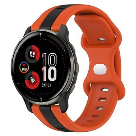 För Garmin Venu 2 Plus 20 mm Butterfly Spänne Tvåfärgad watch