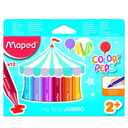 Maped Color'Peps Waskrijtjes 12-set Jumbo (2 jaar+)