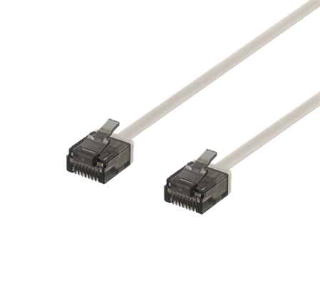 Deltaco koblingskabel - 30 cm - grå