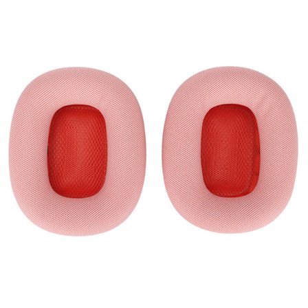 Ersättning för hörlursöronkuddar Mjukt minnesskum Proteinläder Öronkuddar Öronmuffar för Airpod MAX Hörlurar Rosa