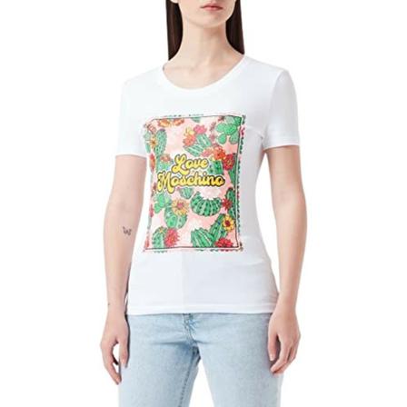 Love Moschino T-shirt Hvid, Dame