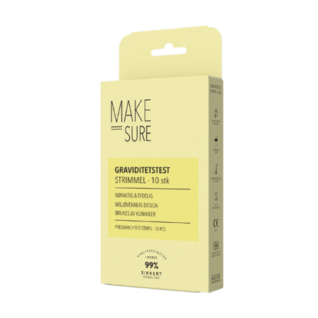 Make Sure Graviditetstest Strimmel, 10 stk.