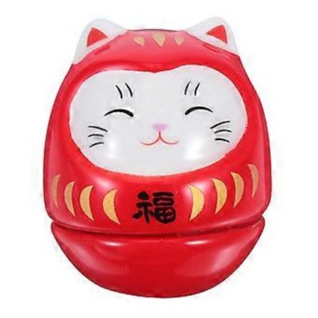 Keramisk Lykkekat Tumbler Japansk Stil Bordplade Dekoration 3.7X3.7X4.5CM 1 Sæt