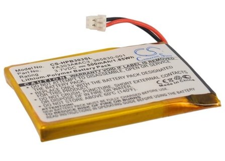 Batteri til trådløst headset til HP Bluetooth-stereohovedtelefoner