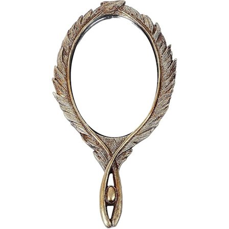 Vintage Håndspeil Barokk Antikk Dekor Håndholdt Speil Bærbar Sminkespeil Damer Jente