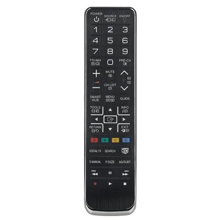 AA59-00543A Ersättningsfjärrkontroll för LED LCD Plasma 3D TV UE40D8000YU PS51D8000FU UE55D7000LU UE55D8000YU (FMY) black