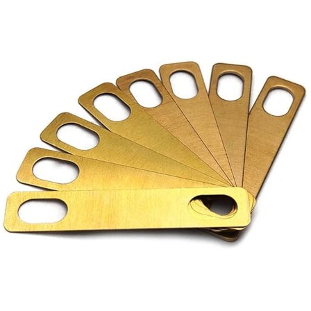 8st Guitar Neck Shims Mässing Shims Set Connection Neck Plate