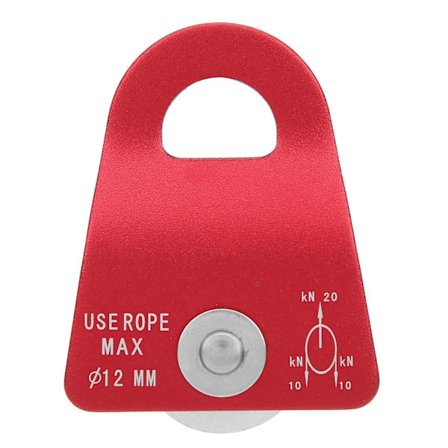 Downhill Side Plate Enkelt Remskive Udendørs Bjergbestigning Klatring Transportudstyr Rød