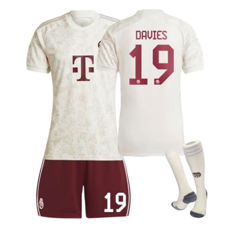 2324 Bayern München andra gästtröja barnmodell student vuxen träningsdräkt sportdräkt laguniform herr- och damfotbollsuniform No.19 20