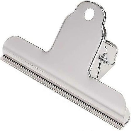 10 st Stora Bulldog Clips - 100mm Metall Gångjärn Clip Stor Rostfri Bulldog Clip För Papper, Post, Kartong, Kontor, Kök (silver)