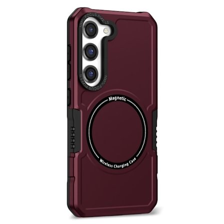 Galaxy S23 Plus Skal Magsafe Anti Drop - Vinröd