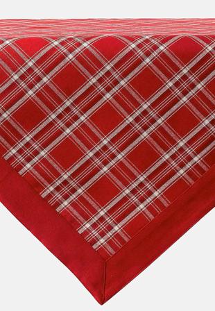 Cellbes of Sweden - Duk X-mas check - röd - -