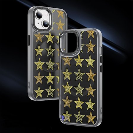 Creative Painted Pattern Matt Hudvänlig Magsafe Magnetic Phone Case Lämplig för Iphone och andra modeller Style A Transparent Black Ypcx