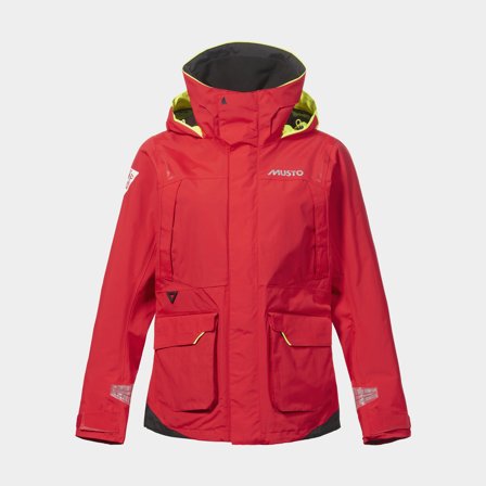 Veste de quart Musto BR1 Channel, True Red, femme, X-Small (UK 8)