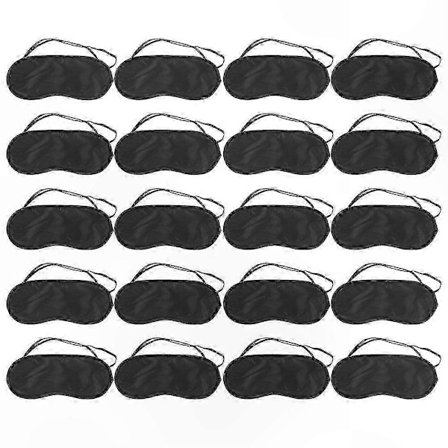 20-pak bløde øjenmasker til søvn, rejser og afslapning - Engangsbind for komfort og hvile - Billiga Gåvor