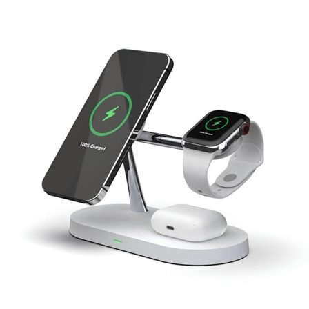 3i1 Magsafe trådløs oplader iPhone / Apple Watch / AirPods - Vi