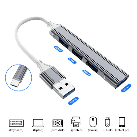 USB C HUB 3.0 Type-C Dockstation 4 port - spot sales