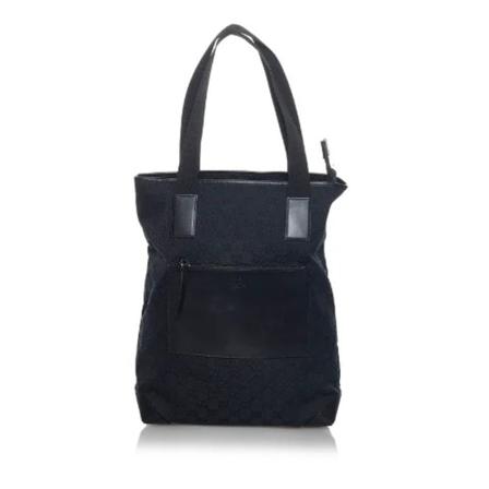 Gucci Vintage Pre-owned Canvas totes , Zwart , Dames , Maat: ONE Size Vintage Tassen