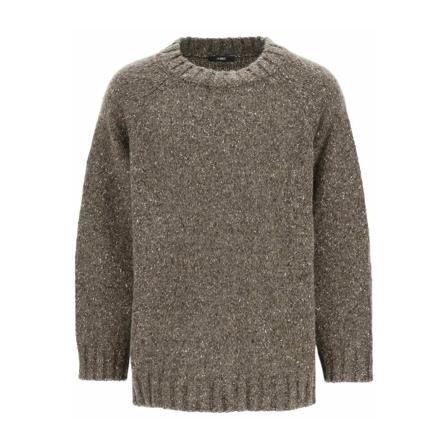 14 Bros Roundneck Jumper Brun, Herre Strik