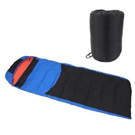 Opvarmet sovepose USB strømforsyning Camping opvarmet sovepose til rygsækrejser Vandreture Rejser Kuvertstil Blå Orange