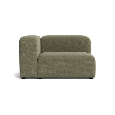 Milo XL hjørnemodul, venstrevendt - Nordic Grøn - 100x130x72 - Sofa