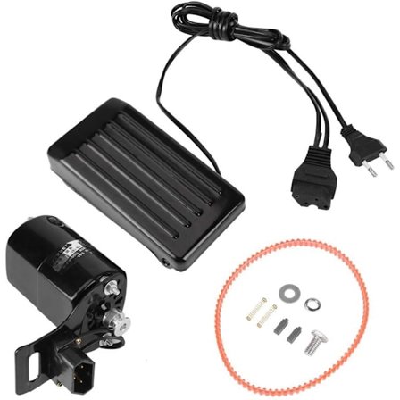 Syemaskinemotor 180W Syemaskine Fodpedal Kontrol med Strømkabel Vintage Syemaskine