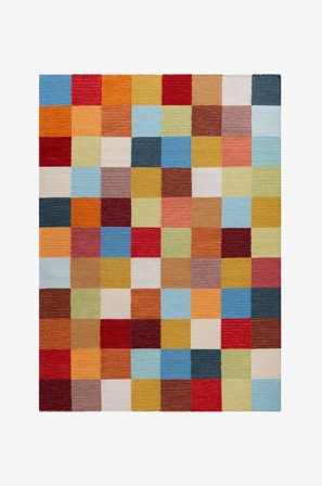 KM Home - Uldtæppe Electra - Flerfarvet - Uldtæpper - 240X340 - Fra Homeroom