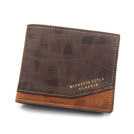 Herre lommebok hengsel lommebok BRUN