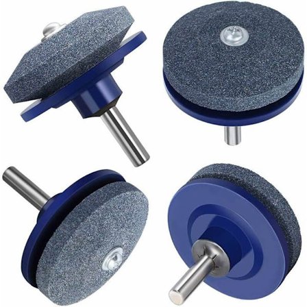 Total 4-delad gräsklipparbladsslipare för kraftfull handborr