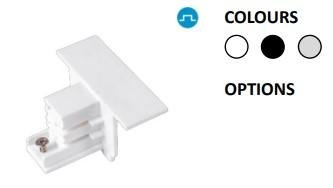 Powergear 3PH ENDKAPPE FÜR DIE EINBAUSCHIENE, Schwarz