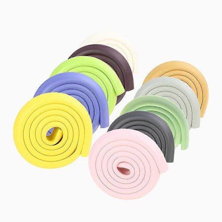 2m Barn Baby Sikkerhed Hjørne Skrivebord Kant Beskyttelse Pude Skumstrimmel Overraskelsesgave grå 20*20*4