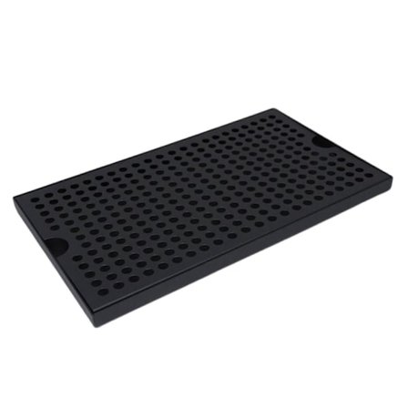 Öltorn Drip Pan i Metall Rostfritt Stål Öldroppbricka Dräneringstyp Platt Öltorn Drip Pan Te Dräneringsplatta Svart 30cm-Perfet