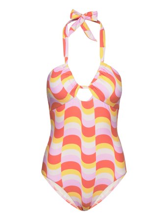 Seafolly | Modern Take Drawstring Halter One Piece | 38