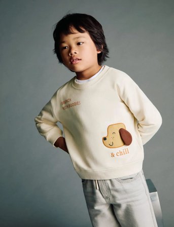 Mango Sweatshirt With Embroidered Animals - Cream - 4-5