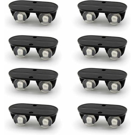 8 stk Oppbevaringsboks Hjul, Små Møbelhjul, Plast Selvklebende