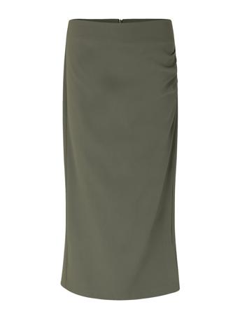 Mikitta Skirt Knälång Kjol Grey Second Female