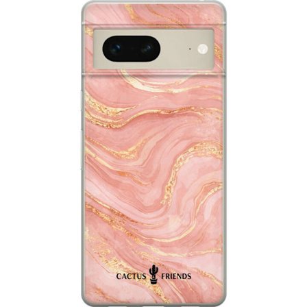 Yhteensopiva Puhelinkuori Google Google Pixel 7 Cactus and Friends – RoseGoldFlow