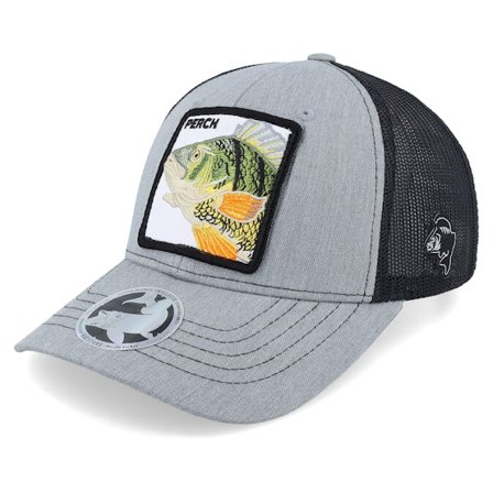 Skillfish - Grau Trucker Cap - Kids Perch Pro Fishing 112 Split Grey/Black Trucker @ Hatstore