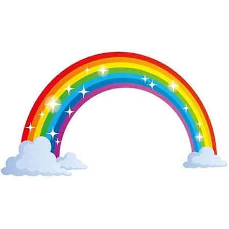 Farverige Regnbue Vægklistermærker Selvklæbende Tapet Baggrund