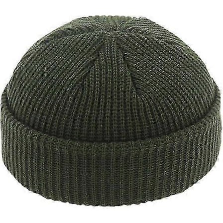 1 stk. Grøn Beanie Hue, Fisker Beanie Hue, Beanie Retro Hue, Velegnet til Fiskere, Arbejdere, Modebeklædning
