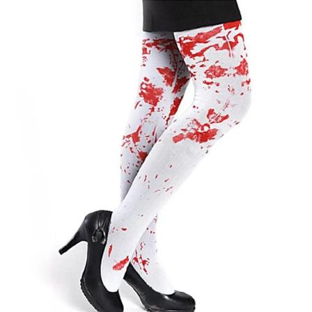 Halloween Bloodshed Socks Sjuksköterska Bloody Socks Party Maskerad Kostymtillbehör 1pair