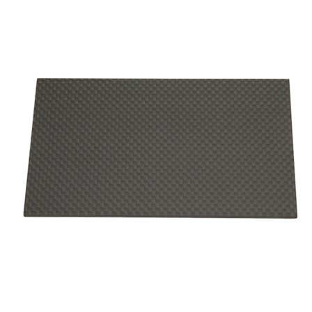 Høj styrke 3K kulfiberplade kypertøj mat korrosionsbestandig kulfiberplade til modelflylegetøj 75x125x3,0 mm/3,0x4,9x0,12 tommer