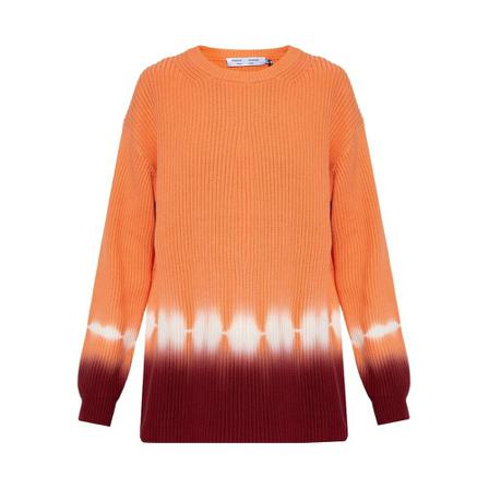 Proenza Schouler, Rib-knit sweater Oranje, Dames, Maat:M,Katoen