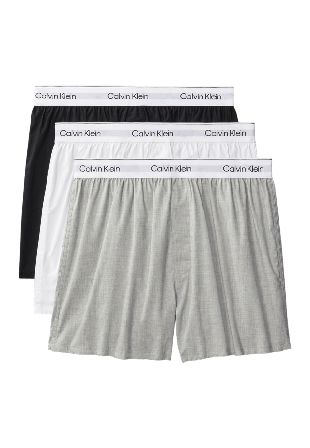 Calvin Klein BOXER SLIM 3PK Icon Cotton Stretch Kalsonger Herr Svart M