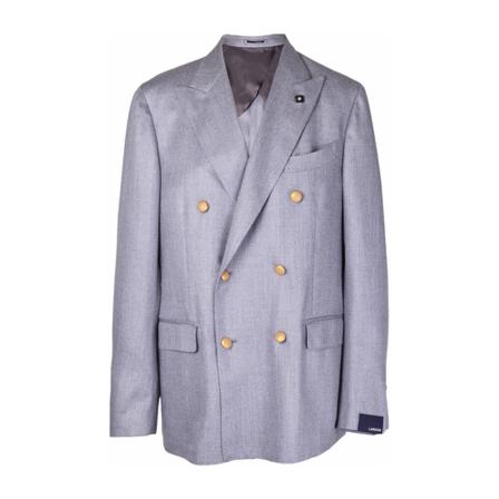 Lardini, Blazers Grijs, Heren, Maat:L