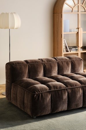 Jotex - Sofamodul Varm gråbrun - MEDFORD - Kjøp Modulsofaer hos Jotex