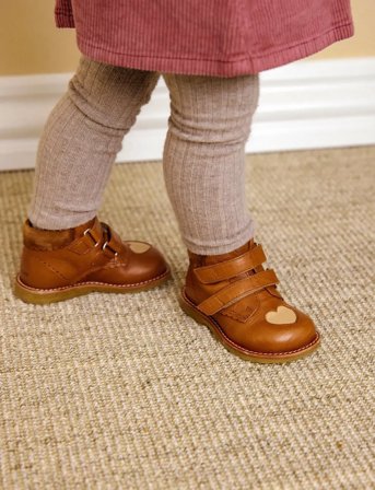 ANGULUS Shoes - Flat - With Velcro - Brown - 21