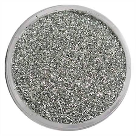 Negleglitter - Finkornet - Sølvmetallic - 8ml - Glitter